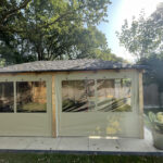 Canvas panels in Sunbrella Plus Nile