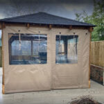 Canvas Panels in Sunbrella Plus Heather Beige