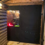 Canvas panels in Sunbrella plus Black