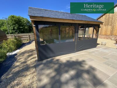 Garden Extension Panels in Sunbrella Plus Graphite